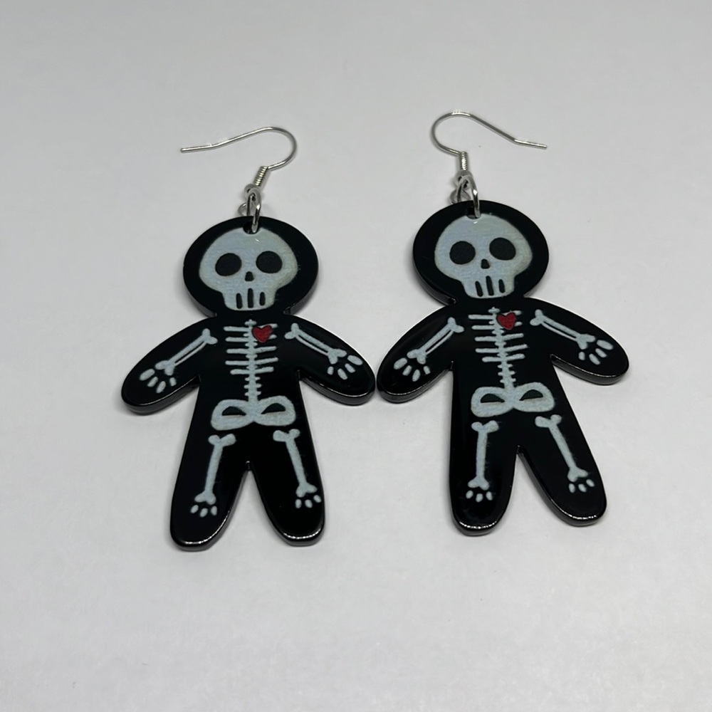 Earrings Skeleton Halloween Gothic